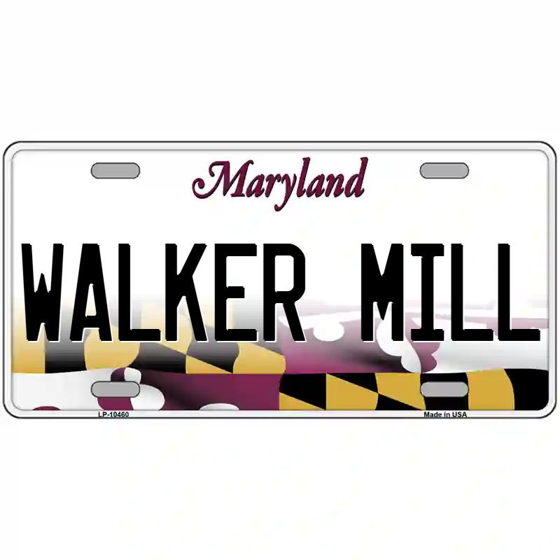 Walker Mill Maryland Metal Sign