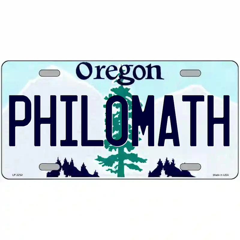 Philomath Oregon Metal Sign
