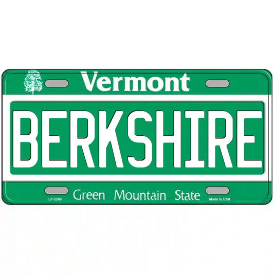 Berkshire Vermont Metal Sign