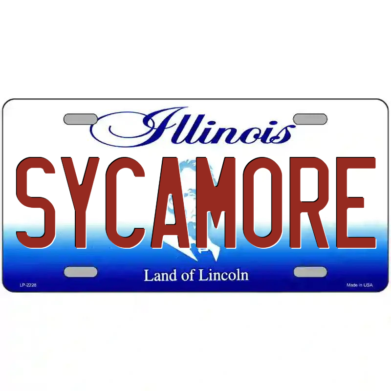 Sycamore Illinois Metal Sign