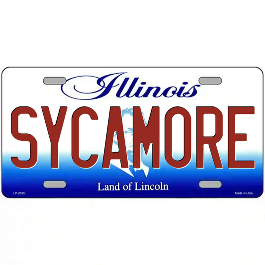 Sycamore Illinois Metal Sign