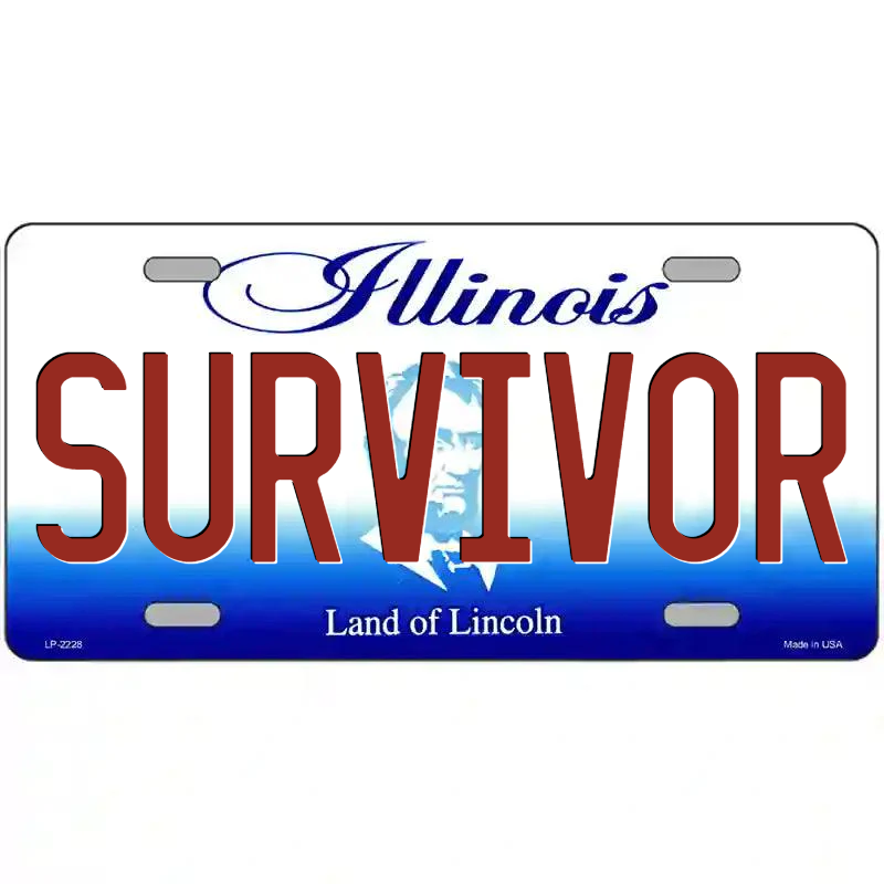 Survivor Illinois Metal Sign