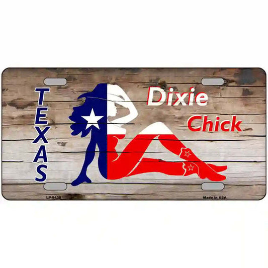 Texas Dixie Chick Metal Sign