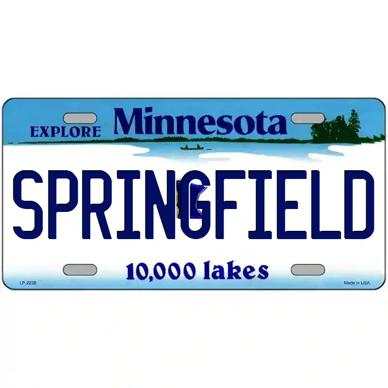 Springfield Minnesota Metal Sign