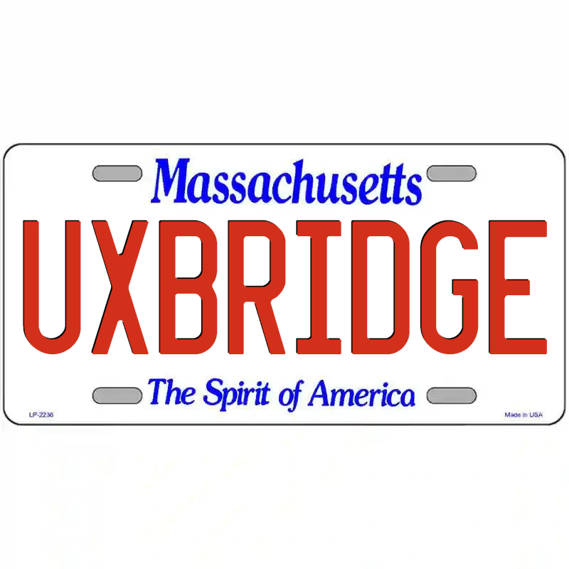 Uxbridge Massachusetts Metal Sign