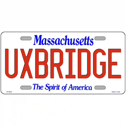Uxbridge Massachusetts Metal Sign