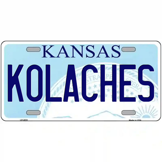 Kolaches Kansas Metal Sign