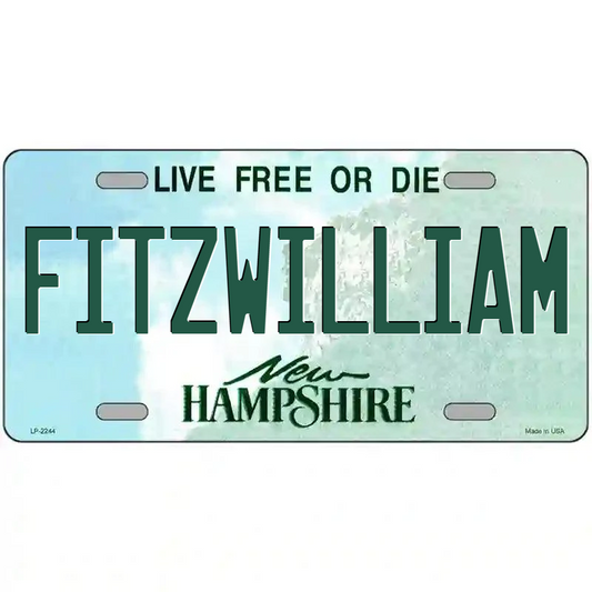 Fitzwilliam New Hampshire Metal Sign