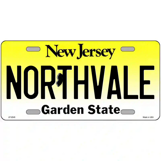 Northvale New Jersey Metal Sign