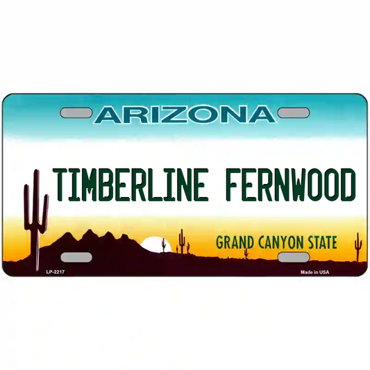 Timberline-Fernwood Arizona Metal Sign
