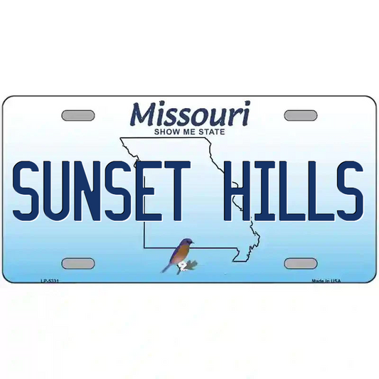 Sunset Hills Missouri Metal Sign