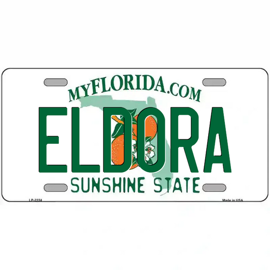 Eldora Florida Metal Sign