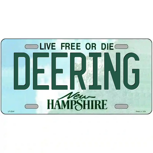 Deering New Hampshire Metal Sign
