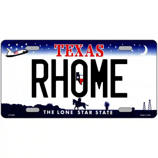 Rhome Texas Metal Sign