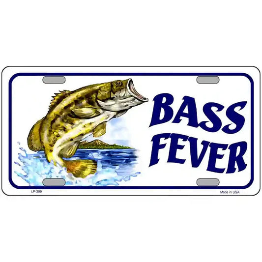 Bass Fever Metal Sign