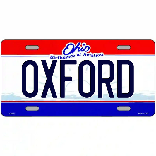 Oxford Ohio Metal Sign