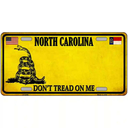 North Carolina Don't Tread on Me Metal Sign