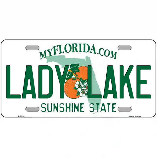 Lady Lake Florida Metal Sign