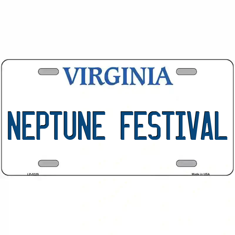 Neptune Festival Virginia Metal Sign