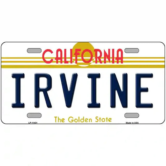 Irvine California Metal Sign