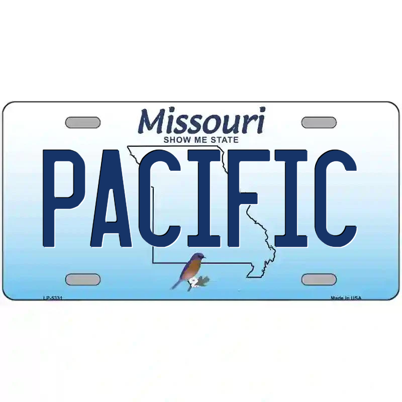 Pacific Missouri Metal Sign