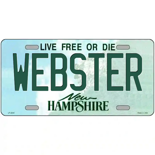 Webster New Hampshire Metal Sign