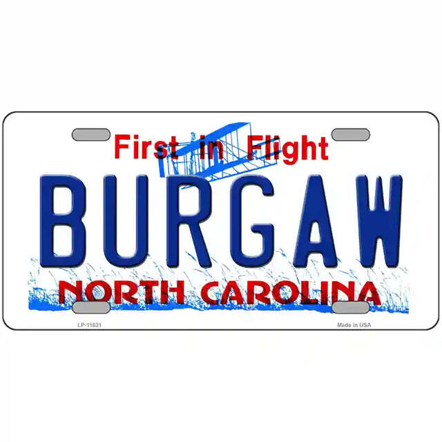 Burgaw North Carolina Metal Sign