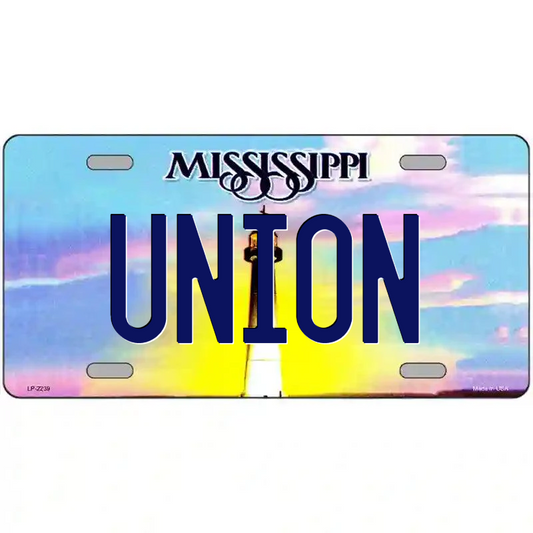 Union Mississippi Metal Sign