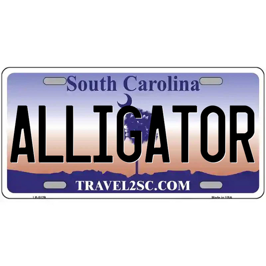 Alligator South Carolina Metal Sign