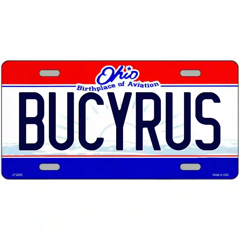 Bucyrus Ohio Metal Sign