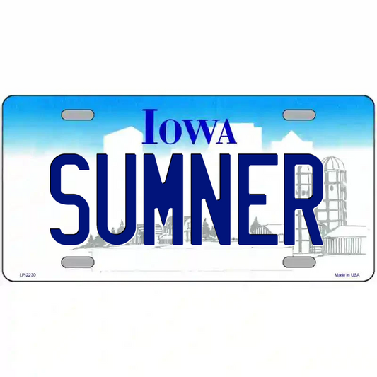 Sumner Iowa Metal Sign