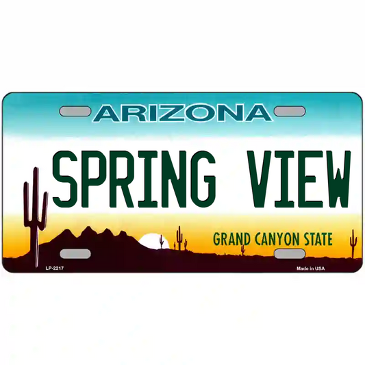 Spring View Arizona Metal Sign