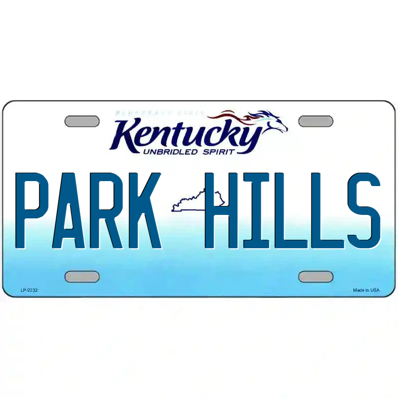 Park Hills Kentucky Metal Sign