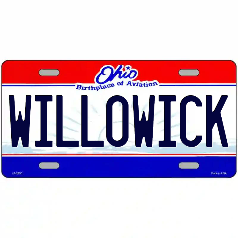 Willowick Ohio Metal Sign