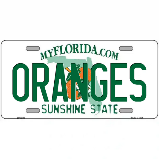 Oranges Florida Metal Sign