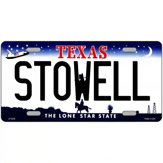 Stowell Texas Metal Sign
