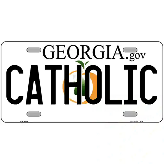 Catholic Georgia Metal Sign