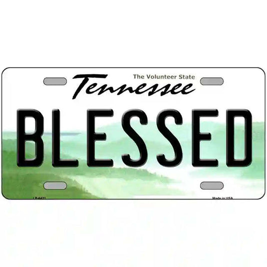 Blessed Tennessee Metal Sign