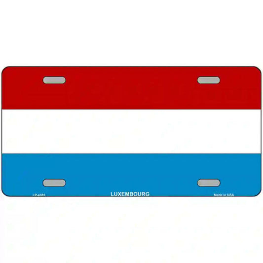 Luxembourg Flag Metal Sign