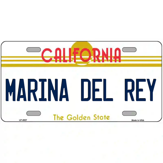 Marina Del Rey California Metal Sign