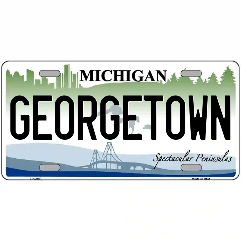 Georgetown Michigan Metal Sign