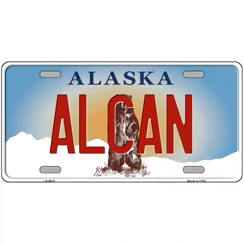 Alcan Alaska Metal Sign