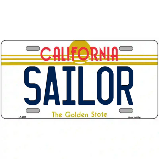 Sailor California Metal Sign