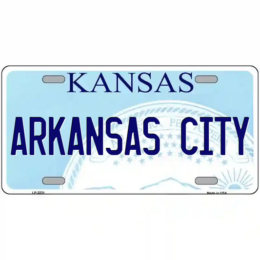 Arkansas City Kansas Metal Sign
