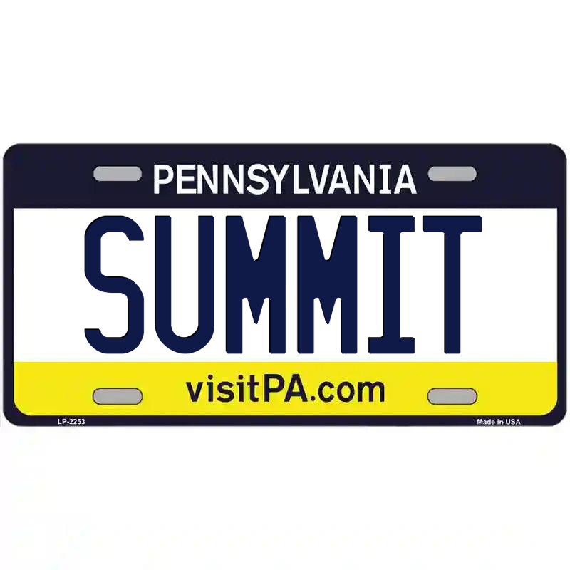 Summit Pennsylvania Metal Sign