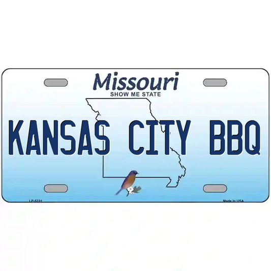 Kansas City BBQ Missouri Metal Sign