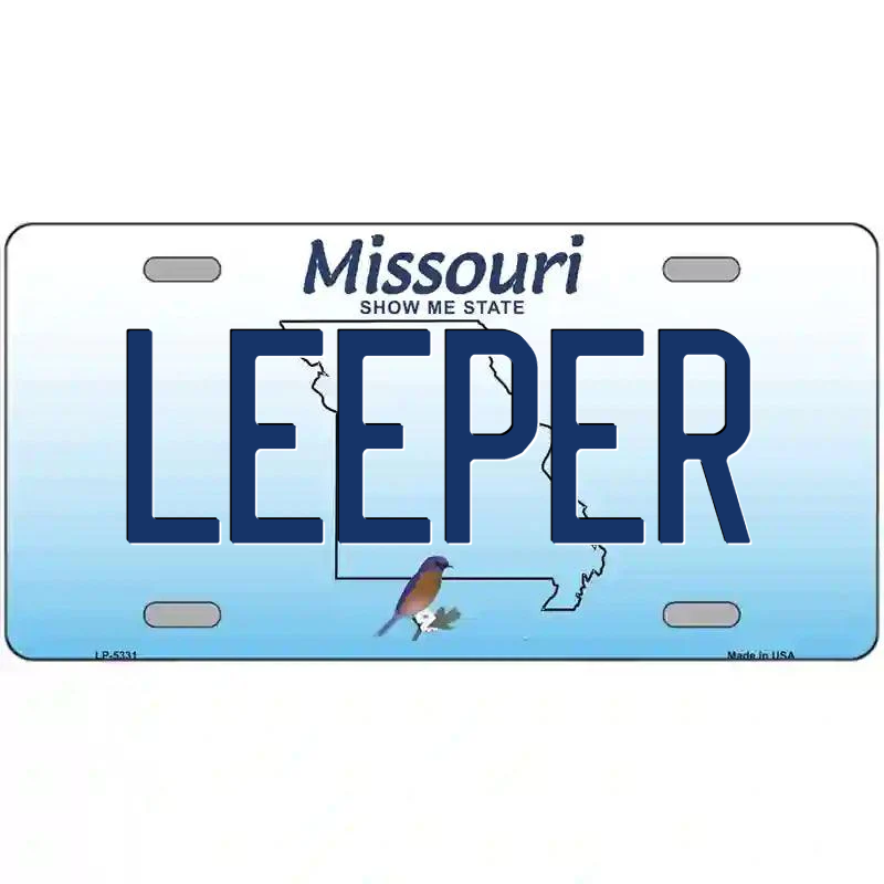 Leeper Missouri Metal Sign