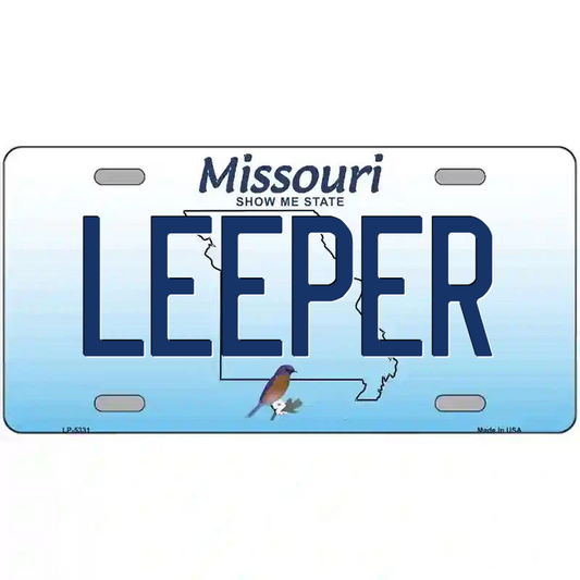 Leeper Missouri Metal Sign