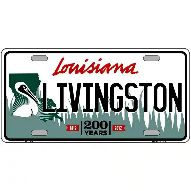 Livingston Louisiana Metal Sign