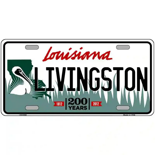 Livingston Louisiana Metal Sign